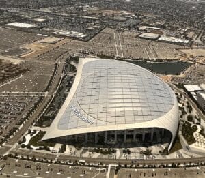 Estádios da Copa do Mundo 2026 - Vista aerea do SoFi Stadium