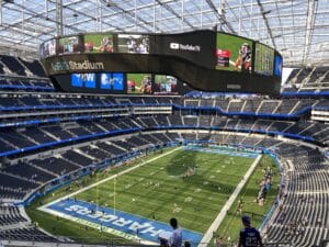 Estádios da Copa do Mundo 2026 - Vista interior do SoFi Stadium