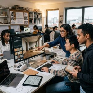 Materialidade e textura na arquitectura: Visualização realista de materiais antes da obra começar