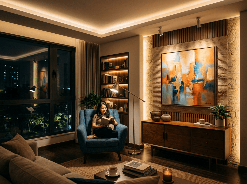 Iluminação Artificial: Como Escolher a Luz Certa Para Cada Espaço da Casa 8 Uma boa iluminação artificial transforma por completo a sensação de qualquer espaço