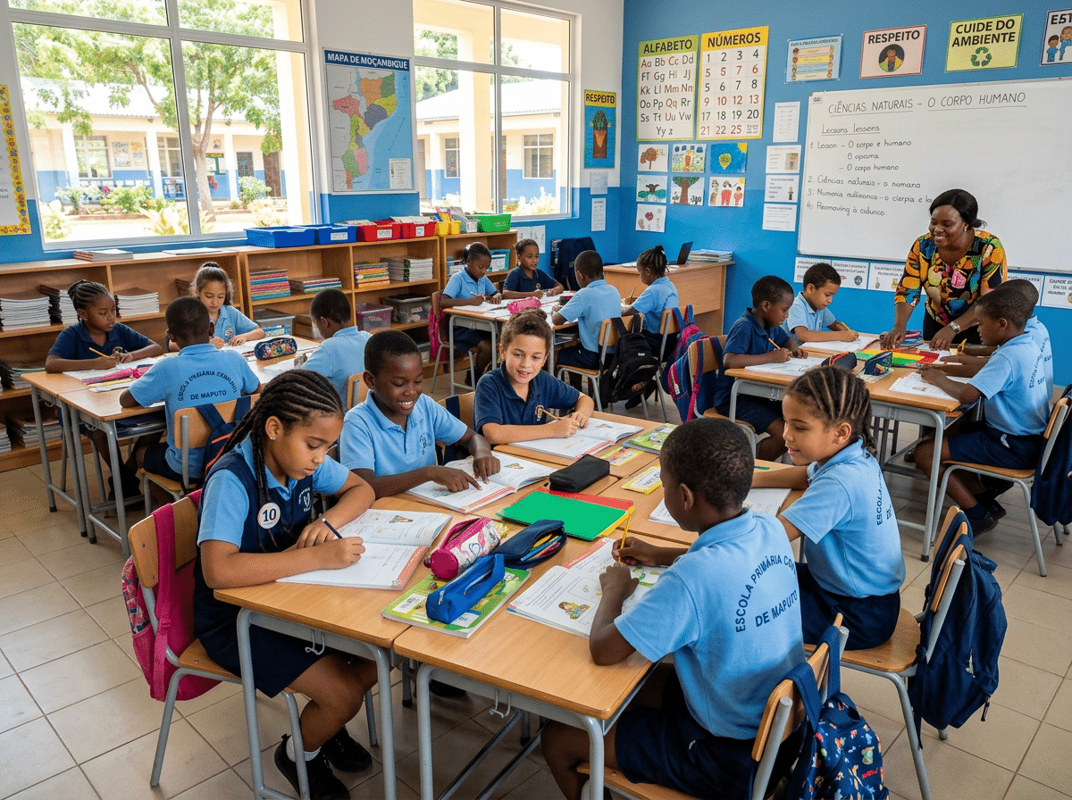 ARQUIMPACT ARQUITECTOS 22 Construir uma escola - Alunos na sala de aulas